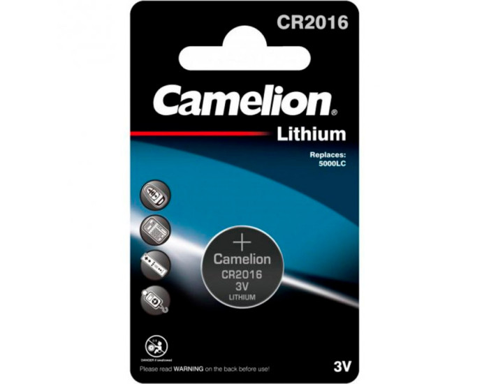 Батарейка Lithium CR2016 CAMELION (5шт на блистере)