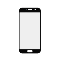 Стекло фронтальное с OCA-пленкой для Samsung A520F Galaxy A5 - 2017, черное
