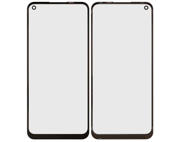 Скло фронтальне з OCA-пленкой Oppo A53 4G /A53s /A54 4G /A32 /A33 /A73 5G /Realme 7i /OnePlus Nord N100, чорне