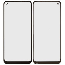 Стекло фронтальное с OCA-пленкой для Oppo A53 4G/A53s/A54 4G/A32/A33/A73 5G/Realme 7i/OnePlus Nord N100, черное (Класс B)