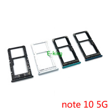 Держатель SIM-карты для Xiaomi Redmi Note 10 5G / Poco M3 Pro, dual sim, серебристый