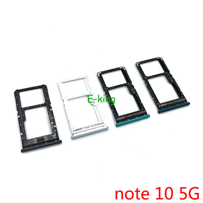 Тримач SIM-карты для Xiaomi Redmi Note 10 5G / Poco M3 Pro, dual sim, сріблястий