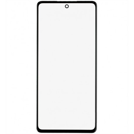 Стекло фронтальное с OCA пленкой Samsung A525 A52 4G, черное (Класс B)