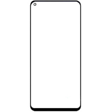 Стекло фронтальное Samsung A115 A11, M115 M11, черное (Класс B)