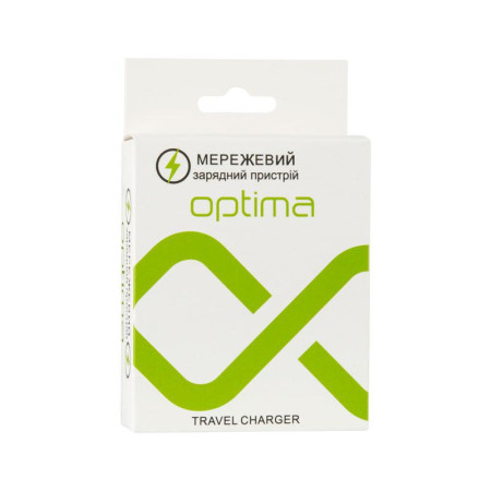 Сетевое зарядное устройство Optima Micro 500mAh (Черный \ Black)