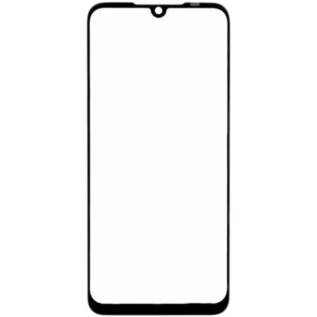 Стекло фронтальное с OCA пленкой Xiaomi Redmi Note 7, черное  (Класс B)