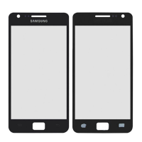 Стекло фронтальное Samsung I9100 S2, черное