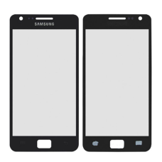 Стекло фронтальное Samsung I9100 S2, черное