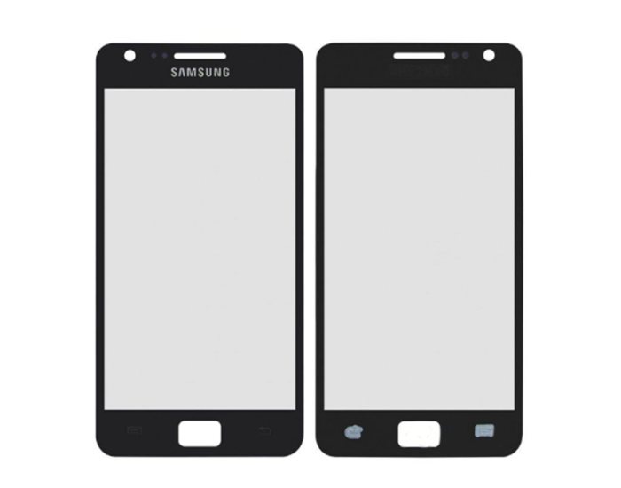 Стекло фронтальное Samsung I9100 S2, черное