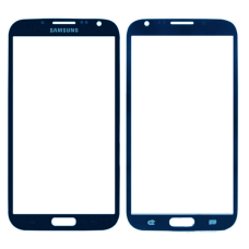 Стекло фронтальное Samsung N7100 Note 2, синий