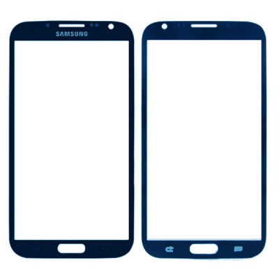 Скло фронтальне Samsung N7100 Note 2, синій