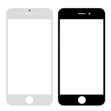 Стекло фронтальное iPhone 6, 6S, белое