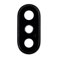 Скло камери для iPhone X, чорне