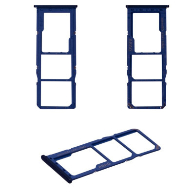Тримач SIM-карты для Samsung A217, A21S, синій