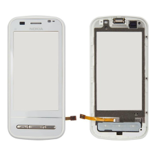 Сенсор Nokia C6, с рамкой, белый