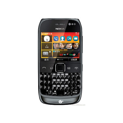 Сенсор Nokia 601, с рамкой, черный