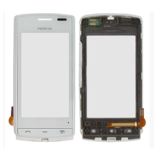 Сенсор Nokia 500, с рамкой, белый