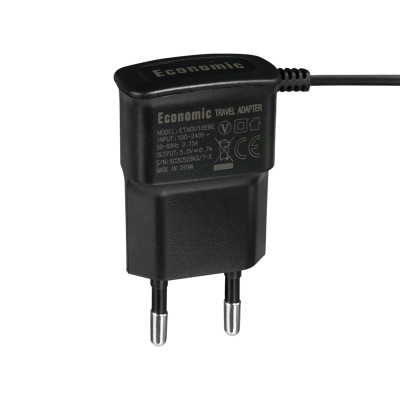 Мережеве зарядний пристрій Economic MicroUSB (Чорний \ Black)