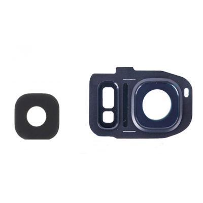 Скло камери для Samsung G930F Galaxy S7, G935F Galaxy S7 Edge, чорне