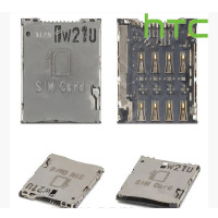 Коннектор SIM-карты HTC A620e Windows Phone 8S, C520e One SV, Desire 200, T326e Desire SV, T528d One SC, T528t One S