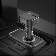 Автомобильный FM-Модулятор Borofone BC43 Flash (QC3.0) Black