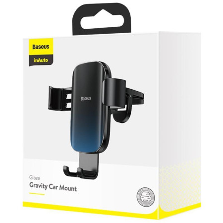 Автодержатель Baseus Glaze Gravity Car Mouth (SUYL-LG01), (Черный / Black)