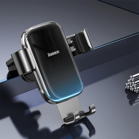 Автодержатель Baseus Glaze Gravity Car Mouth (SUYL-LG01), (Черный / Black)
