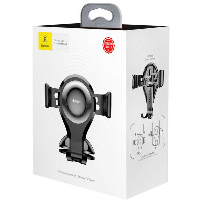 Автотримач Baseus Osculum Type Gravity Car Mount Black