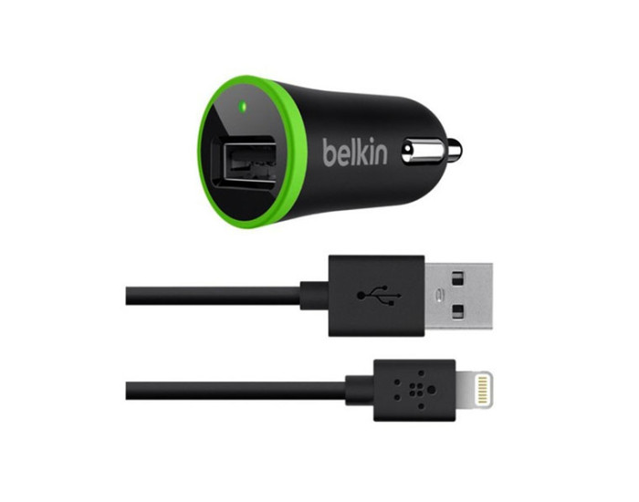 Автомобильное зарядное устройство Belkin BK071 2in1 с кабелем Micro/lightning (2.1A, 20W)