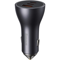Автомобильное зарядное устройство Baseus Particular Digital Display QC+PPS Dual Quick Charger 65W (CGJP010013) Dark Grey