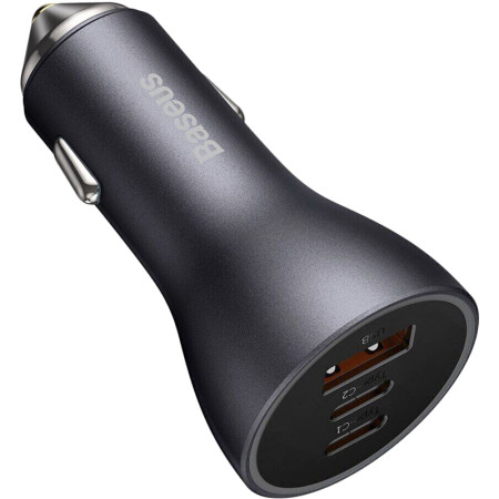 Автомобильное зарядное устройство Baseus Particular Digital Display QC+PPS Dual Quick Charger 65W (CGJP010013) Dark Grey