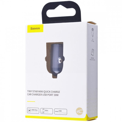 Автомобильное зарядное устройство Baseus Tiny Star Mini PPS Car Charger Type-C Port 30W (VCHX-B0G) (Серый / Grey)