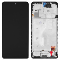 Дисплей з сенсорним екраном (модуль) Xiaomi Redmi 10, чорний, з рамкою оригінал