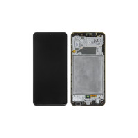 Дисплей с сенсорным экраном (модуль) Samsung A325 A32, черный с рамкой, переклейка