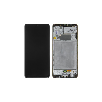 Дисплей з сенсорним екраном (модуль) Samsung A325 A32, чорний з рамкою, переклеювання