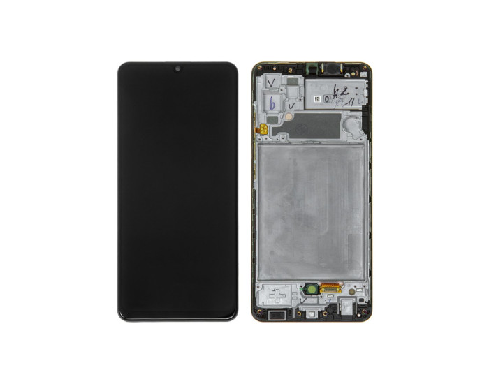 Дисплей з сенсорним екраном (модуль) Samsung A325 A32, чорний з рамкою, переклеювання