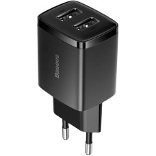 Сетевое зарядное устройство 2USB Baseus Compact Charger 10.5W (CCXJ010201) Black