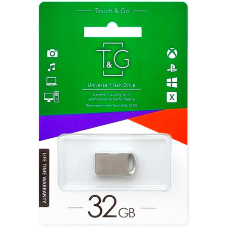 Флешка USB 32Gb T&G 105 Metal Silver