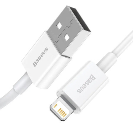 Кабель USB Baseus Superior Series Fast Charging Lightning Cable  2.4A (CALYS-B) Белый 1.5m (Класс А)
