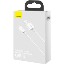 Кабель USB Baseus Superior Series Fast Charging USB to Lightning (2.4A/1.5m) Белый (CALYS-B)  