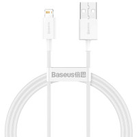 Кабель USB Baseus Superior Series Fast Charging Lightning Cable  2.4A (CALYS-B) Белый 1.5m (Класс B)