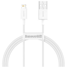Кабель USB Baseus Superior Series Fast Charging Lightning Cable 2.4A (CALYS-B) Білий 1.5m