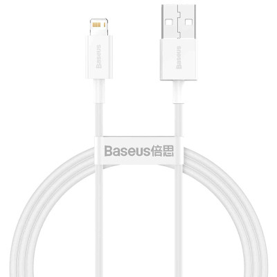 Кабель USB Baseus Superior Series Fast Charging Lightning Cable  2.4A (CALYS-B) Белый 1.5m