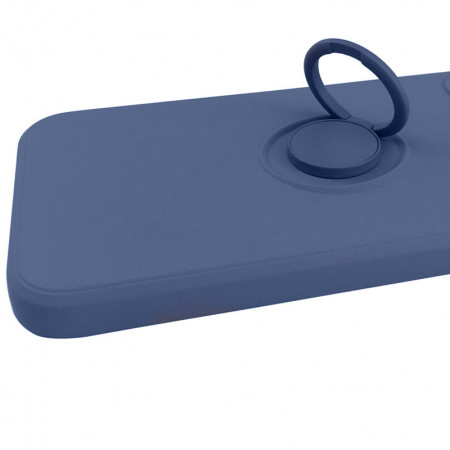 Чехол-силикон Candy Ring Full Camera Samsung Galaxy A72 4G / A72 5G, (Серый / Lavender Gray) (Класс А)