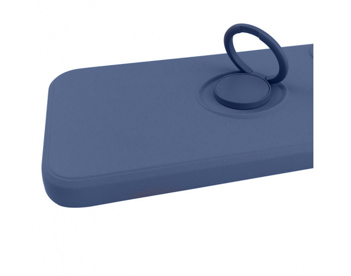 Чохол-силікон Candy Ring Full Camera Samsung Galaxy A72 4G / A72 5G, (Сірий / Lavender Gray)