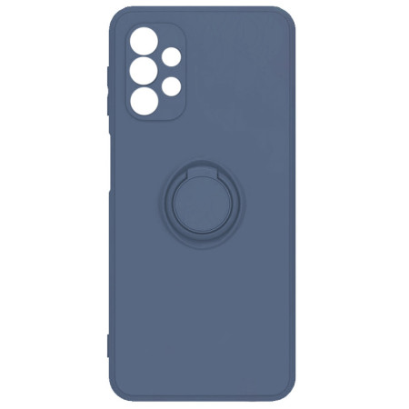 Чехол-силикон Candy Ring Full Camera Samsung Galaxy A72 4G / A72 5G, (Серый / Lavender Gray) (Класс А)