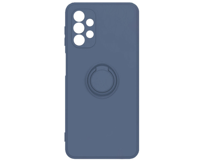 Чохол-силікон Candy Ring Full Camera Samsung Galaxy A72 4G / A72 5G, (Сірий / Lavender Gray)