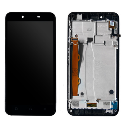 Дисплей с сенсорным экраном (модуль) Lenovo A6020a40 Vibe K5, черный с рамкой