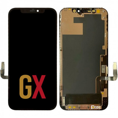 Дисплей з сенсорним екраном (модуль) iPhone 12, iPhone 12 Pro, чорний, OLED GX
