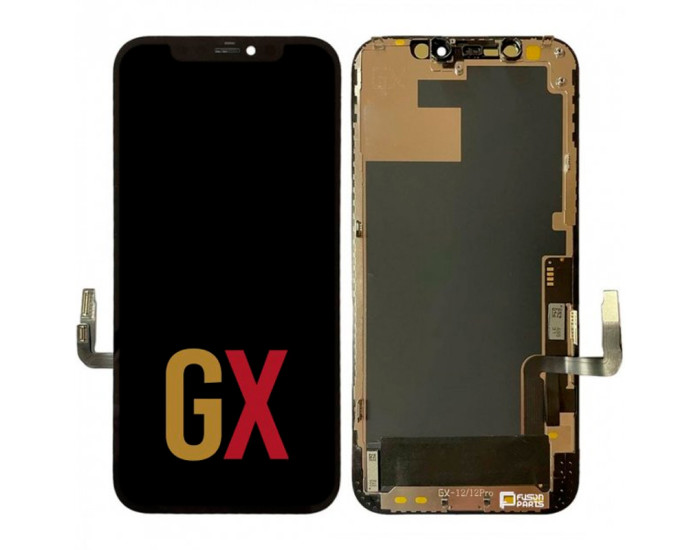 Дисплей з сенсорним екраном (модуль) iPhone 12 /12 Pro, чорний, OLED GX